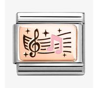 Nomination Musical Notes Rose Gold Charm
