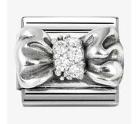 Nomination Stainless Steel & Silver Cubic Zirconia Bow Charm 330323/11