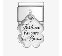 Nomination 'Fortune Favours The Brave' Clover Charm