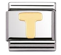 Nomination T Initial Yellow Gold