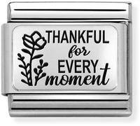 Nomination Thankful For Every Moment Charm - Stainless Steel