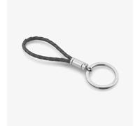 Nomination Tribe Stainless Steel Cubic Zirconia Grey Leather Keyring 026424/027