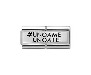 Nomination #Unoame Unoate Double Link Silvershine