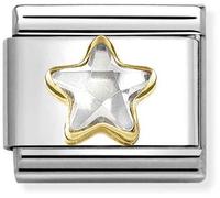 Nomination White Crystal Star Charm