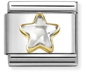 Nomination White Crystal Star Charm