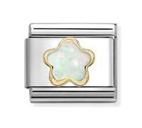 Nomination Classic White Opal Flower Charm 030522/07