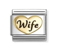 Nomination Gold Wife Heart Charm