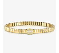 Nomination XTE Life Gold Finish Stainless Steel Cubic Zirconia Oval Bracelet 046011/053
