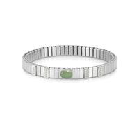 Nomination Xte Women's Bracelet Stainless Steel with Cubic Zirconia and Green Aventurine