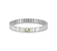 Nomination Xte Women's Bracelet Stainless Steel with Light Green Cubic Zirconia