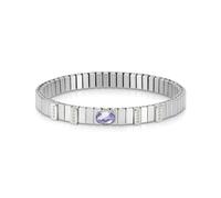 Nomination Xte Women's Bracelet Stainless Steel with Lilac Cubic Zirconia