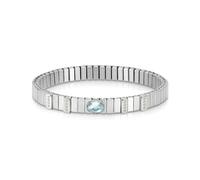 Nomination Xte Women's Bracelet Stainless Steel with Sky Blue Cubic Zirconia