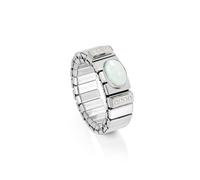 Nomination Xte Women's Ring Stainless Steel | Adjustable stainless steel ring with cubic zirconia and a coloured stone. Elegant, sparkly and comfortable for everyday wear.