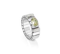 Nomination Xte Women's Ring Stainless Steel with Light Green Cubic Zirconia