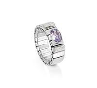 Nomination Xte Women's Ring Stainless Steel with Lilac Cubic Zirconia