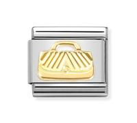 Nomination Yellow Gold Diamond Coated Bag Charm