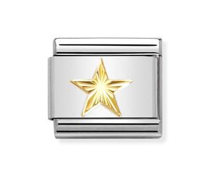 Nomination Yellow Gold Diamond Coated Star Charm