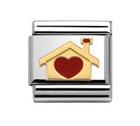 Nomination CLASSIC Gold Love Home with Heart Charm 030283/07