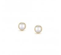 Nominations 750 Gold Round Stones White Pearl Earrings 027842/007 - Classic