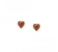 Nominations 750 Gold Stones Red Earrings 027843/005 - Classic Look | Acotis