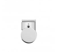 Nominations Composable Classic Charm Plates Silver Round Link 331801/01 -