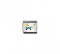Nominations Composable Classic Daily Life Gold Blue Pram Link 030208/48 -