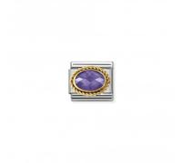 Nominations Composable Classic Faceted Zirconia Gold Purple Link 030602/001