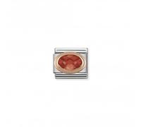 Nominations Composable Classic Faceted Zirconia Rose Gold Red Link