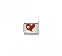Nominations Composable Classic Gold Enamel Zirconia Red Link 030321/21 -