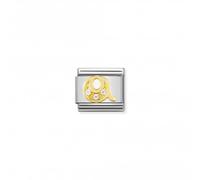 Nominations Composable Classic Letters Gold Cubic Zirconia Q Link 030301/17