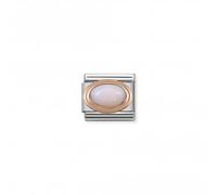 Nominations Composable Classic Oval Rose Gold Pink Opal Link 430501/22 -