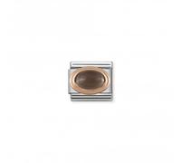 Nominations Composable Classic Oval Rose Gold Smoky Quartz Link 430501/29 -