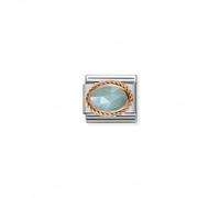 Nominations Composable Classic Stone Rose Gold Amazonite Link 430507/32 -
