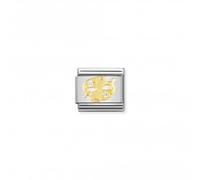 Nominations Composable Classic Zodiac Gold Zirconia Pisces Link 030302/12 -