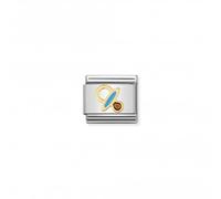 Nominations Nomination Composable Classic Daily Life Gold Blue Pacifier Link