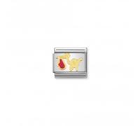 Nominations Nomination Composable Classic Daily Life Gold Pink Stork Link