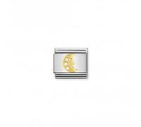 Nominations Nomination Composable Classic Fun Gold Zirconia White Moon Link