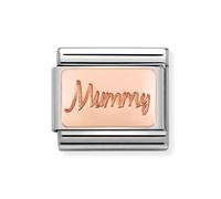 Nominations Nomination Composable Classic Rose Gold Custom Mummy Plate Link