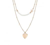 Nominations Nomination Melodie Pearls Silver White Pearls Rose Gold Heart Necklace 147711/002 - Sterling Silver / Pearl