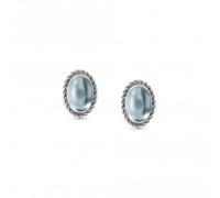 Nominations Nomination Oval Rich Stone Light Blue Topaz Earrings