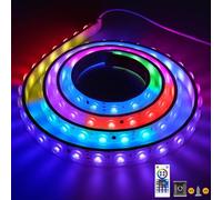 Nomiou LED wallwasher Light,24V RGBW Color Changing Strip Light with APP Control,9.8ft IP66 Waterproof,16 Million Colors Light for Outdoor/Indoor Lighting Projects, Hotels, Building Wall Decorations