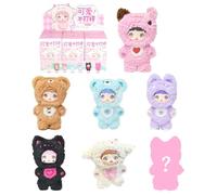 Nommi Blind Box Plush Blind Box Figures, 1 PC Nommi Loveliness Never Ends Series Doll (1 of 7 Possible Styles), Kawaii Vinyl Plush Doll Collectible Figures for Holiday Birthday Gifts (6 PCS)