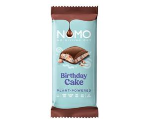 NOMO Birthday Cake Filled Vegan & Free From Chocolate Bars 127g (12 bars)