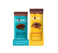 NOMO Caramel Filled XL Chocolate Bars/Caramel & Sea Salt Chocolate Large Bars Bundle (13 counts)
