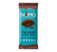 NOMO Caramel & Sea Salt Plant-Powered Vegan Chocolate Large Bars, Dairy Free, Gluten Free, Nut Free, Egg Free, 75g (7 bars)