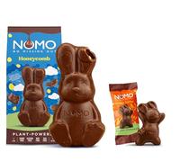 NOMO Dairy Free Milk Chocolate Easter Bunny (Honeycomb and Crispy Toffee) Vegan, Gluten Free, Egg Free, Nut Free