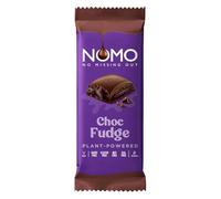 NOMO Fudge Filled Plant-Powered Vegan Chocolate Bars, Dairy Free, Gluten Free, Nut Free, Egg Free, 120g (6 bars)