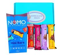 NOMO Large Chocolate Selection Hamper Gift Box | Mini Bars Box & Four standard bars | Free From, Dairy Free, Gluten Free, Egg Free, Vegan | Hamper Exclusive To INTERGALACTIC SWEETS