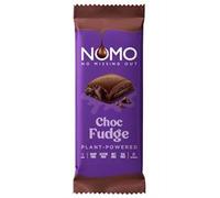 NOMO Fudge Filled Plant-Powered Vegan Chocolate Bars, Dairy Free, Gluten Free, Nut Free, Egg Free, 120g (6 bars)