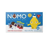 NOMO Plant-Powered Christmas Chocolate Selection Box, 6 Treats, Xmas Gift for Kids, Dairy-Free, Gluten-Free, Nut-Free